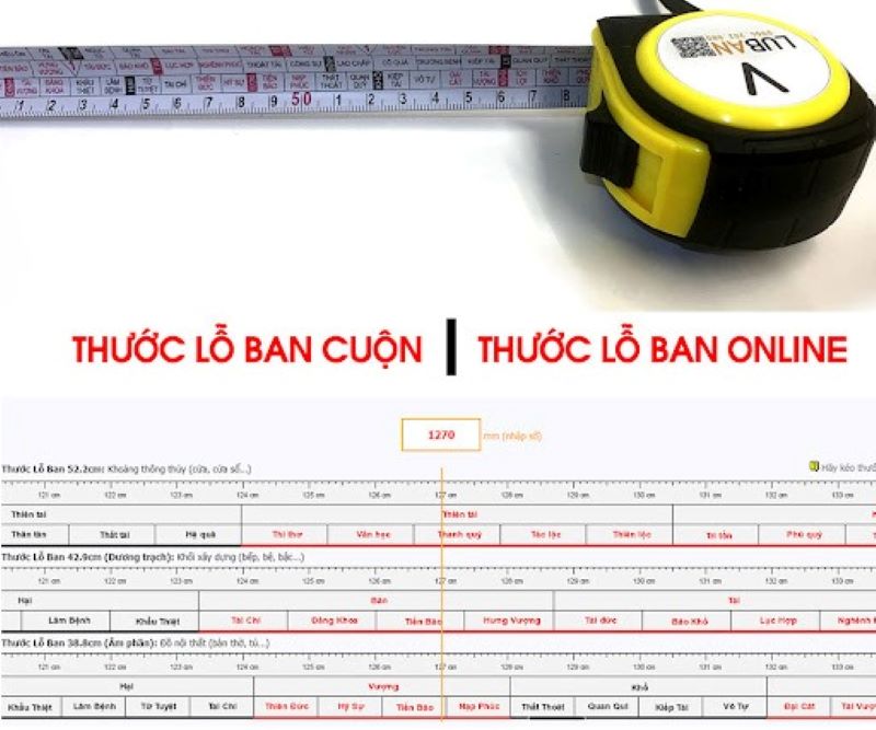 Ứng dụng thước lỗ ban