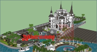 Mẫu thiết kế lâu đài cổ theo kiến trúc châu âu đẳng cấp 2022